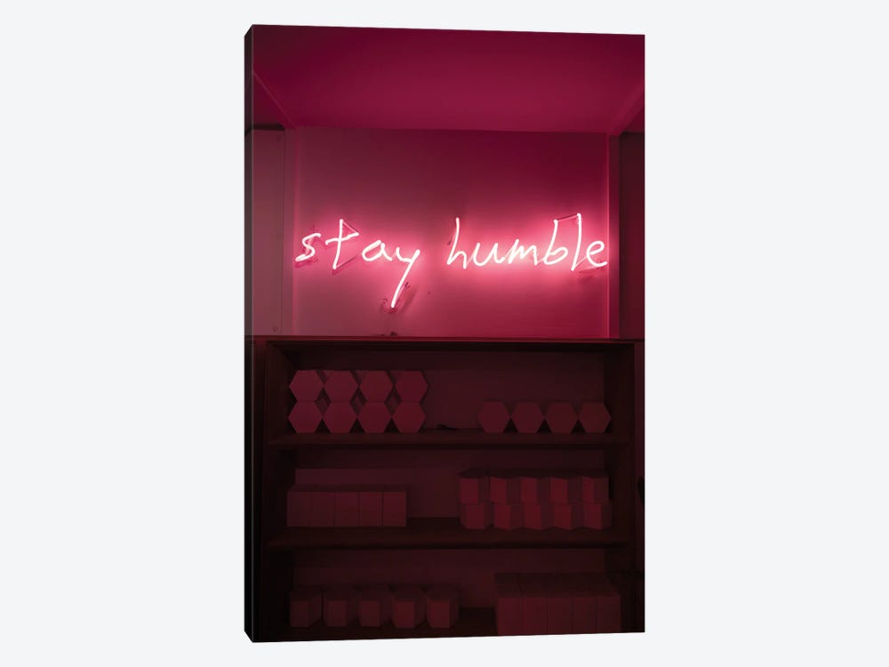 Quotes - Stay Humble by Sebastian Hilgetag 1-piece Canvas Art Print