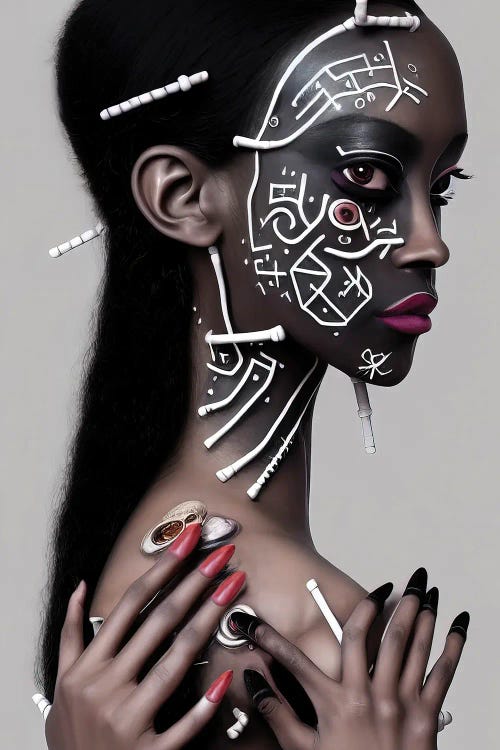 Polyamoric Transhumanism I by Hugo Valentine wall art