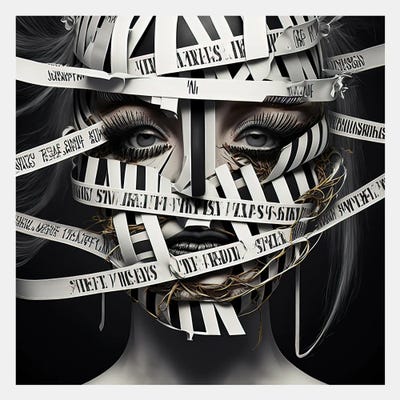 Ribbon Cage VI by Hugo Valentine canvas print