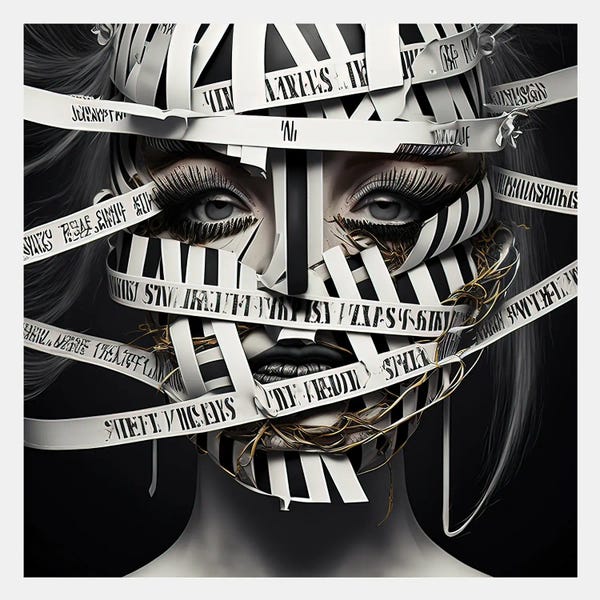 Hugo Valentine: Ribbon Cage VI by Hugo Valentine