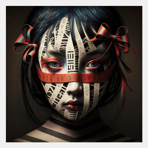 Hugo Valentine: Ribbon Cage IX by Hugo Valentine