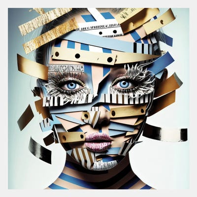 Ribbon Cage X by Hugo Valentine canvas print