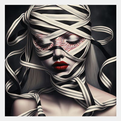 Ribbon Cage XI by Hugo Valentine metal wall art