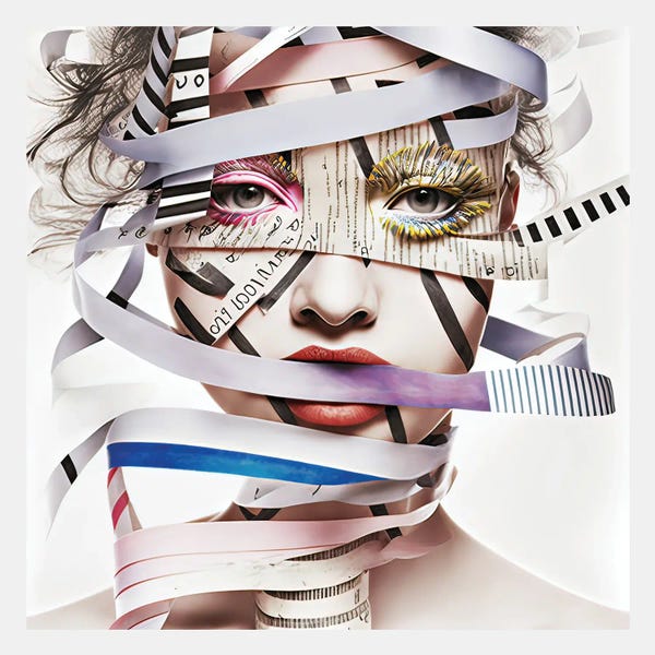 Hugo Valentine: Ribbon Cage XII by Hugo Valentine