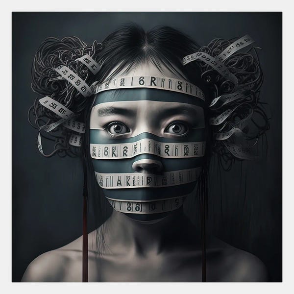 Hugo Valentine: Ribbon Cage XIII by Hugo Valentine