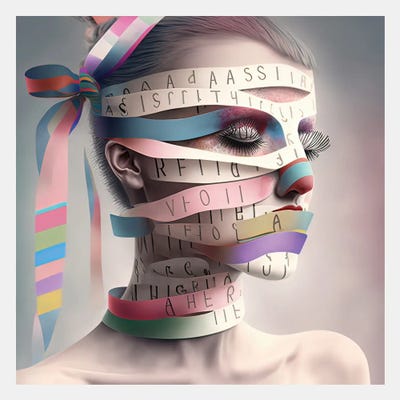 Ribbon Cage XVIII by Hugo Valentine canvas print