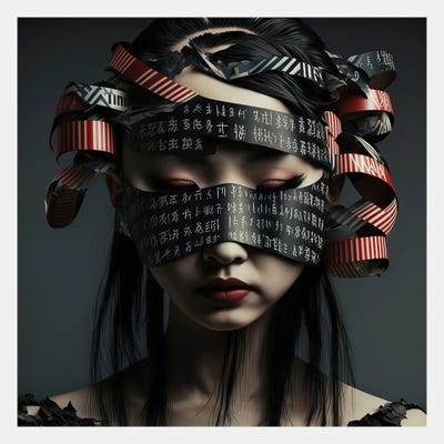 Ribbon Cage XIX by Hugo Valentine metal wall art