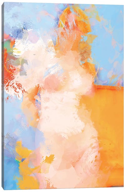 Angie Always Comes First Canvas Art Print - Abstract Figures Art