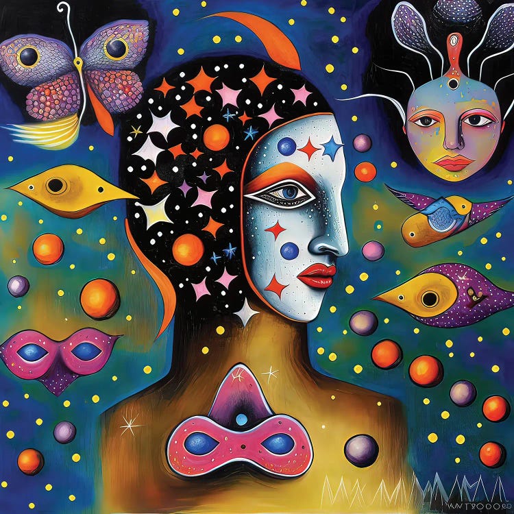 Astral Dreamers VI by Hugo Valentine wall art