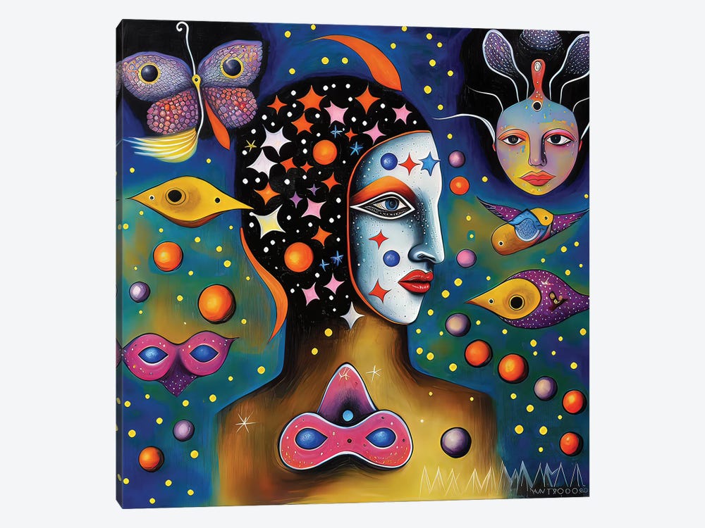 Astral Dreamers VI by Hugo Valentine 1-piece Canvas Print