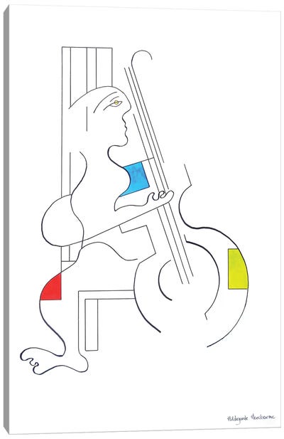 The Musicus Canvas Art Print - Cello Art