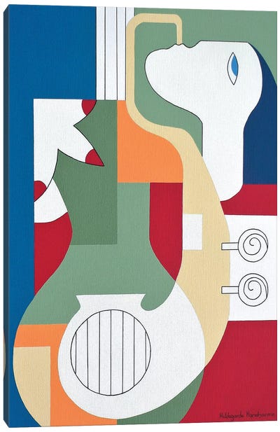 The Saxo Charm Canvas Art Print - Cello Art