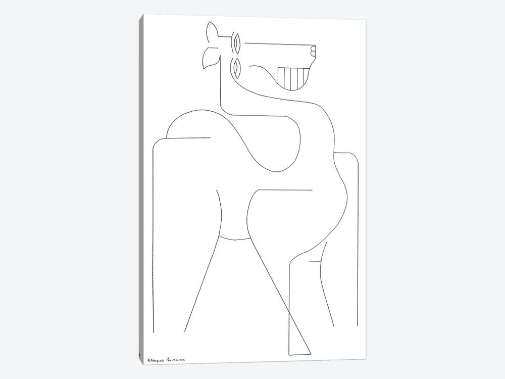 Horse Out Of The Box by Hildegarde Handsaeme 1-piece Canvas Print