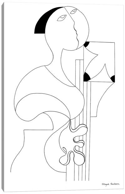 La Femme Musicale II Canvas Art Print - Cello Art