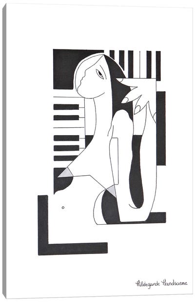 Recherche Musicale Canvas Art Print - Black & White Patterns