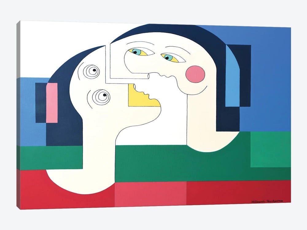 The Flying Lovers XL by Hildegarde Handsaeme 1-piece Canvas Print