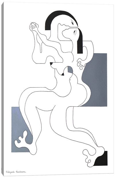 Der Tango Canvas Art Print - Hildegarde Handsaeme