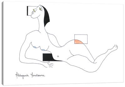 Position Féminin Canvas Art Print - Hildegarde Handsaeme