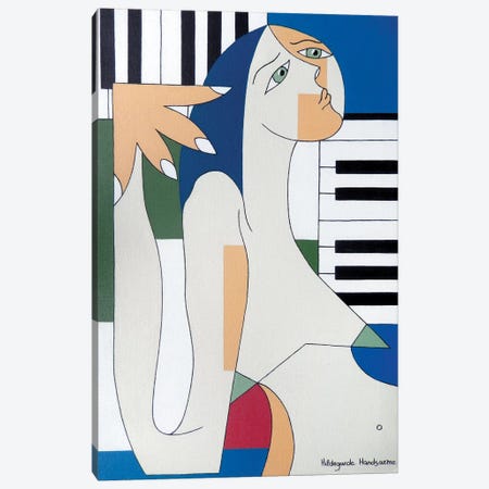 Absolu Musical Canvas Print #HHA2} by Hildegarde Handsaeme Art Print
