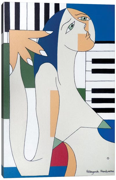 Absolu Musical Canvas Art Print - Hildegarde Handsaeme