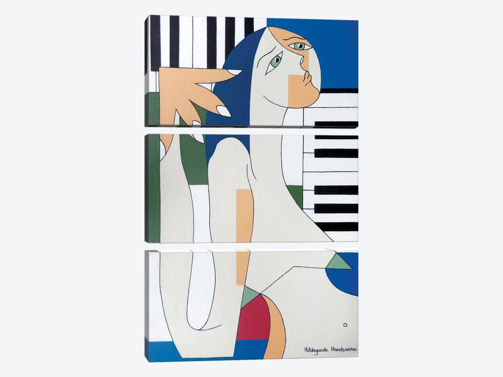 Absolu Musical by Hildegarde Handsaeme 3-piece Canvas Artwork