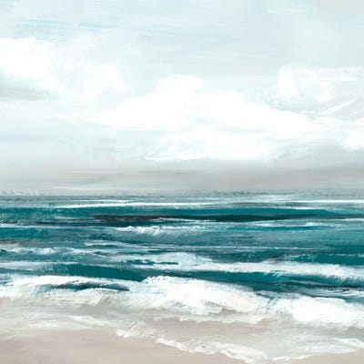 Ocean Waves Under Soft Sky I