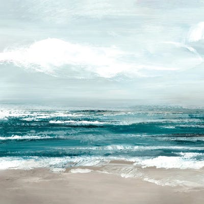 Ocean Waves Under Soft Sky II