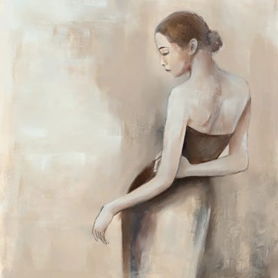 Reflective Grace In Neutral Tones I
