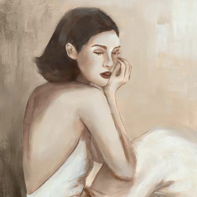 Reflective Grace In Neutral Tones II