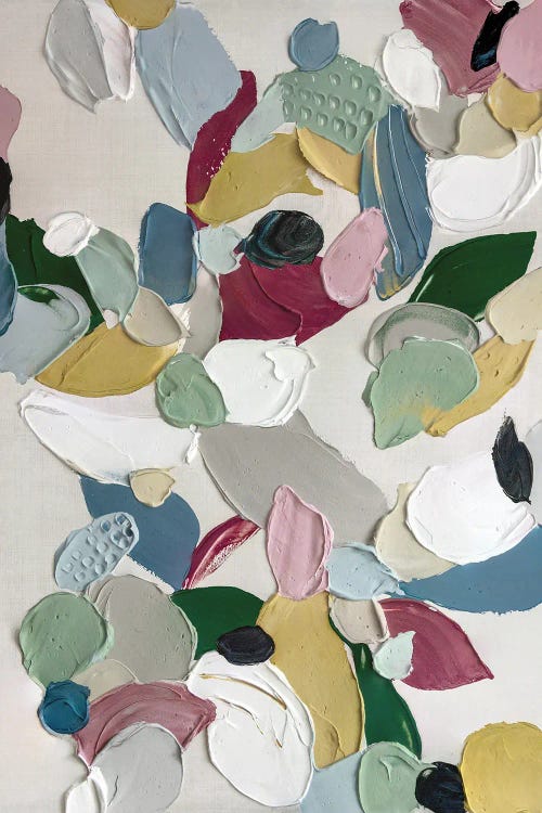 Soft Petals In Textured Harmony by Hannah Dawson wall art