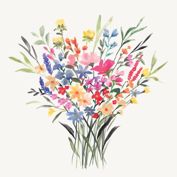 Blooming Harmony In Watercolors