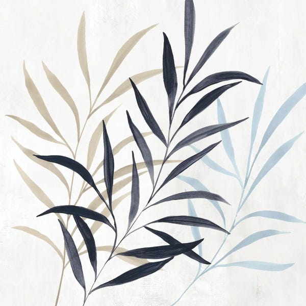 Fine Art Print: Leaves In Tranquil Hues II by Hannah Dawson