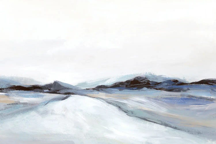 Vast Snowy Landscape At Dusk