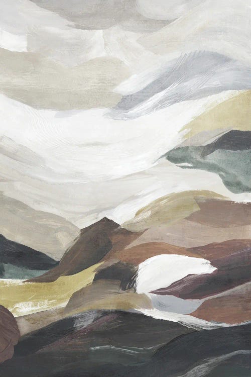Layered Hills Under Soft Clouds by Hannah Dawson wall art