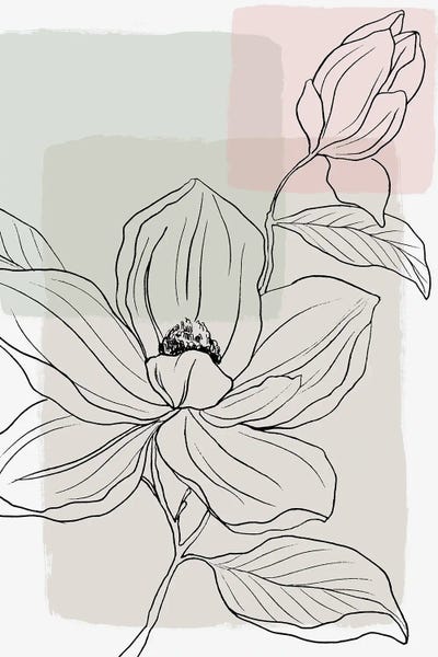 Botanical Simplicity In Pastel Hues I