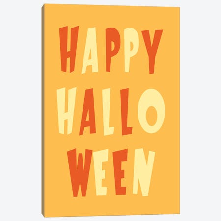 Happy Halloween Canvas Print #HHO3} by 5by5collective Canvas Art Print