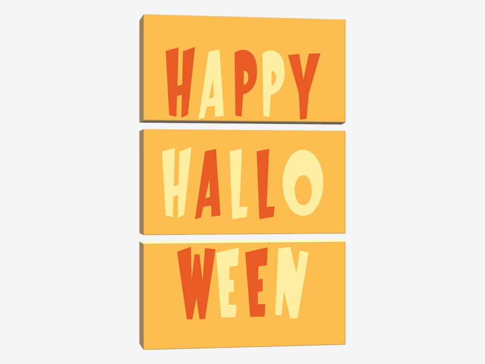 Happy Halloween by 5by5collective 3-piece Art Print