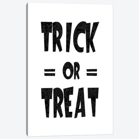 Trick Or Treat On B&W Canvas Print #HHO5} by 5by5collective Canvas Artwork