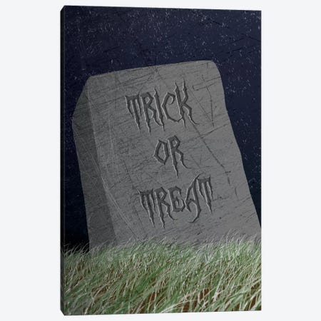 Trick Or Treat Gravestone Canvas Print #HHO8} by 5by5collective Canvas Art Print