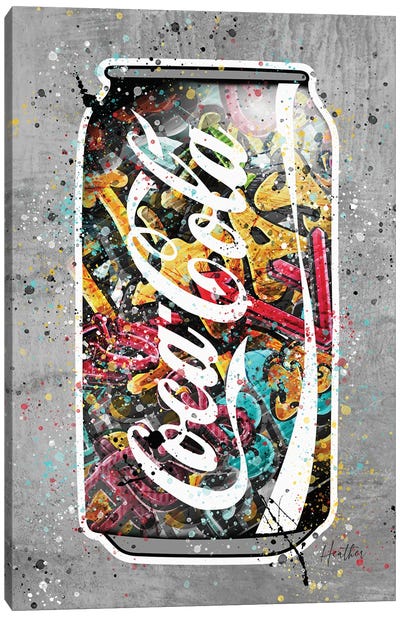 Graffiti Can Art Canvas Art Print - Soft Drink Art