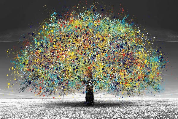 Colorburst: Colorful Tree by Heather Grey