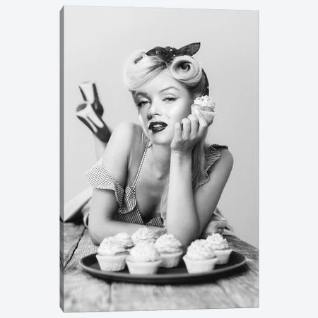 Cupcakes And Marilyn Canvas Print #HHP12} by Heatherphotoart Canvas Artwork