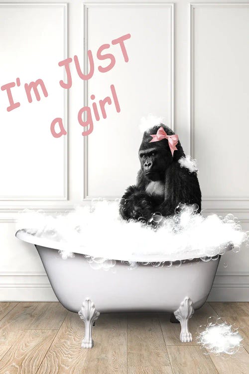I'm Just A Girl by Heather Grey wall art