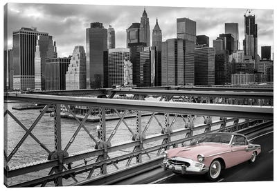 Drive Through New York Canvas Art Print - Vintage & Retro Photography