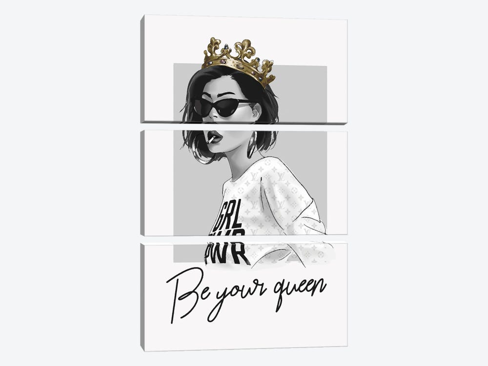 Be Your Queen by Heather Grey 3-piece Canvas Artwork