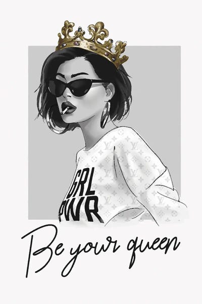 Black & White & Gold: Be Your Queen by Heather Grey