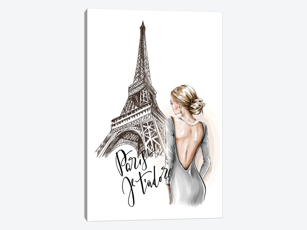 Love Paris by Heather Grey 1-piece Canvas Print