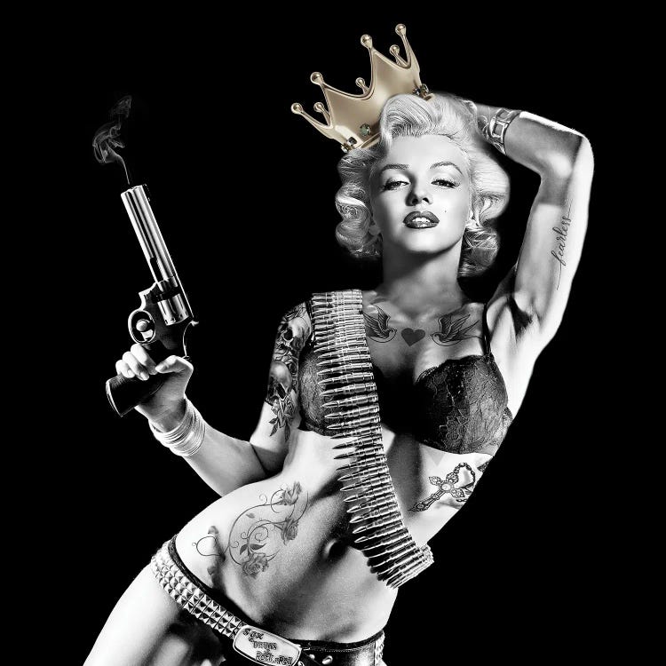 Marilyn Rock Queen by Heather Grey wall art