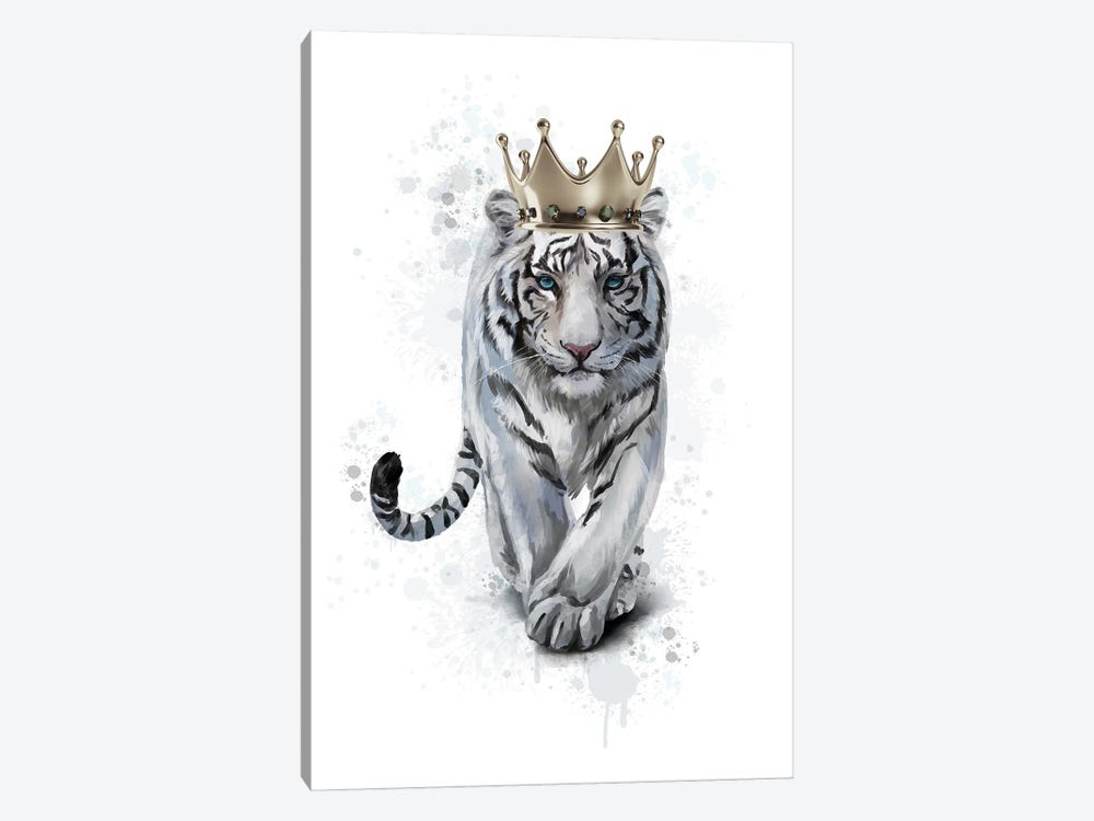 White Tiger Queen by Heather Grey 1-piece Canvas Wall Art