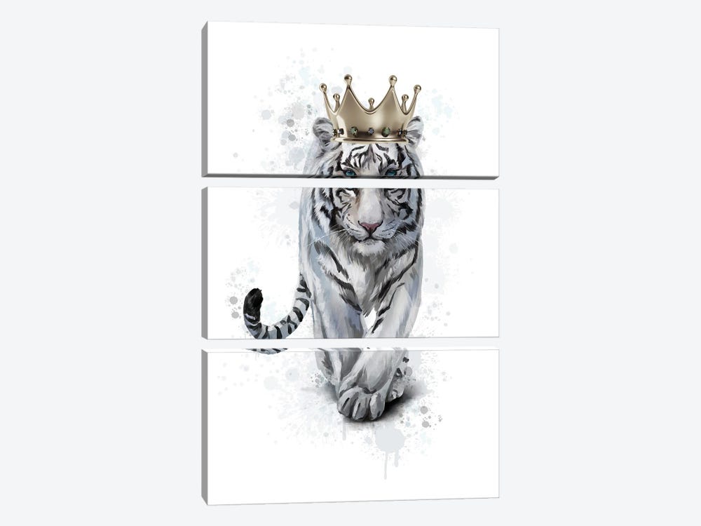 White Tiger Queen by Heather Grey 3-piece Canvas Art